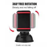Universal-Handyhalter mit Saugnapf-System aus Silikon, 360 Grad drehbar, Clip