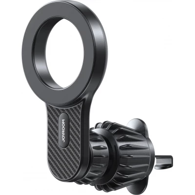 Support de voiture magn&eacute;tique look carbon pour iPhone avec MagSafe Joyroom JR-ZS355 - Noir