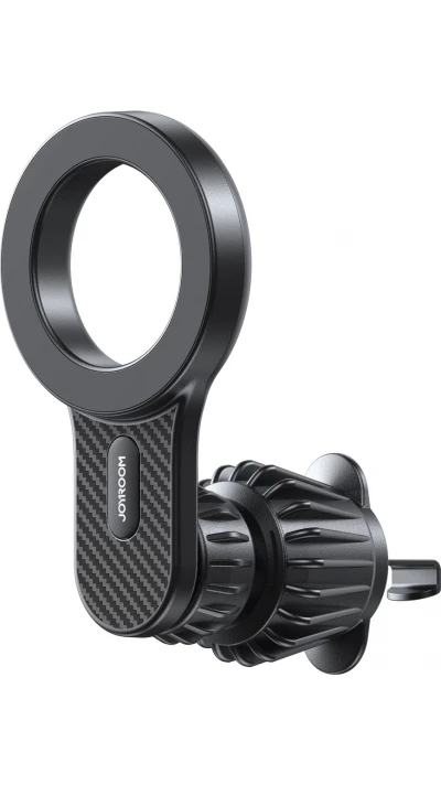 Support de voiture magn&eacute;tique look carbon pour iPhone avec MagSafe Joyroom JR-ZS355 - Noir