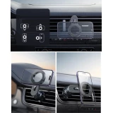 Support de voiture magn&eacute;tique look carbon pour iPhone avec MagSafe Joyroom JR-ZS355 - Noir