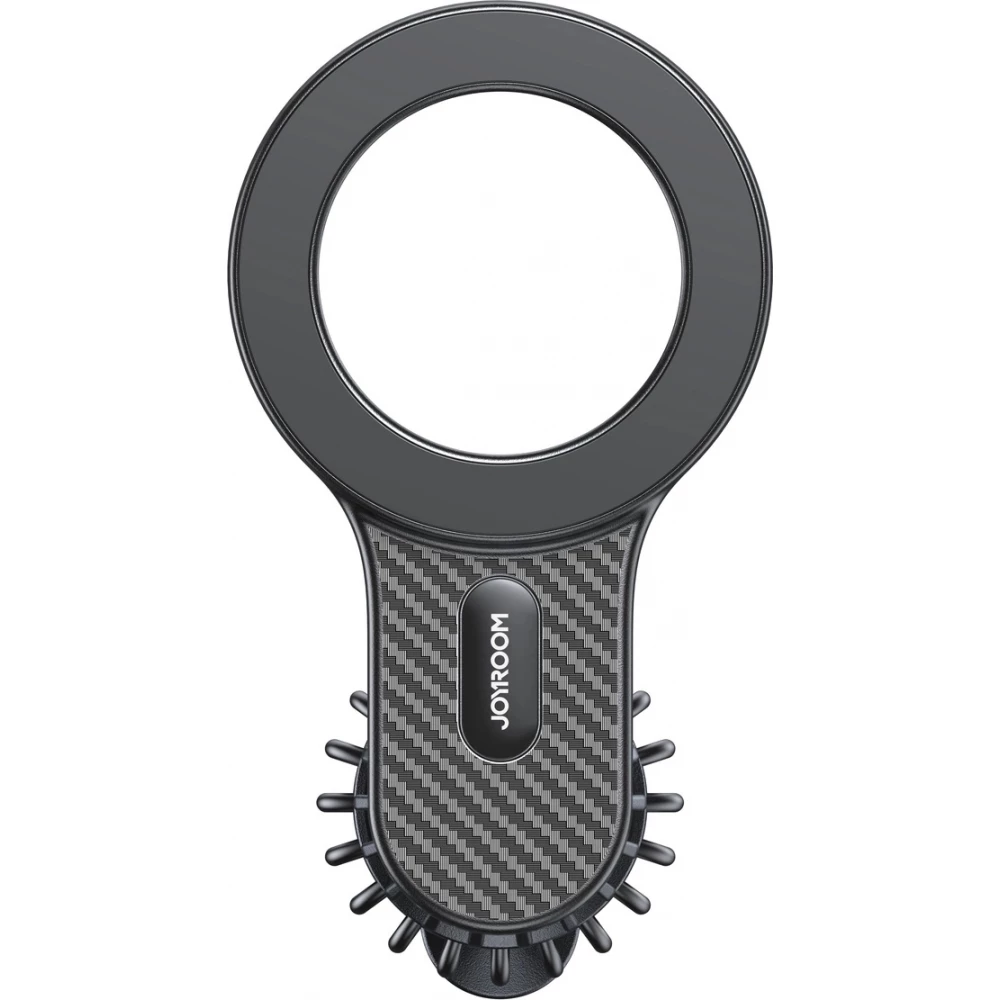 Support de voiture magn&eacute;tique look carbon pour iPhone avec MagSafe Joyroom JR-ZS355 - Noir