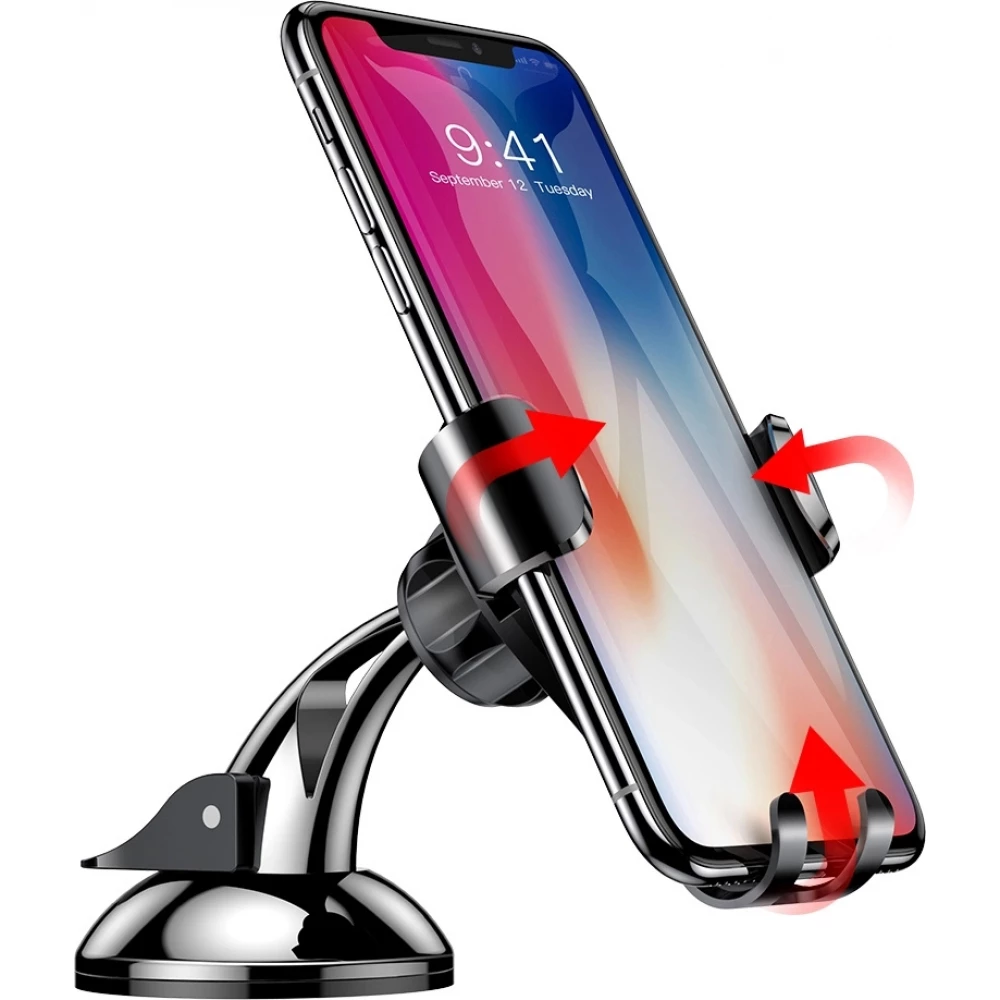 Baseus Osculum SUYL-XP01 Universeller Handyhalter f&uuml;r Auto - Windschutzscheibe oder Armaturenbrett - Schwarz