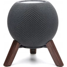 Support en bois massif pour Apple HomePod Mini trépied métal et bois support de bureau polyvalent