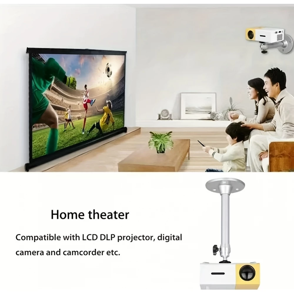 Support mural / plafond pour projecteur HY300 (ou autre) avec système de montage inclus