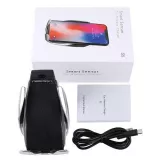 eleganter Handyhalter fürs Auto - Smart Sensor + Wireless charging inkl. USB-C