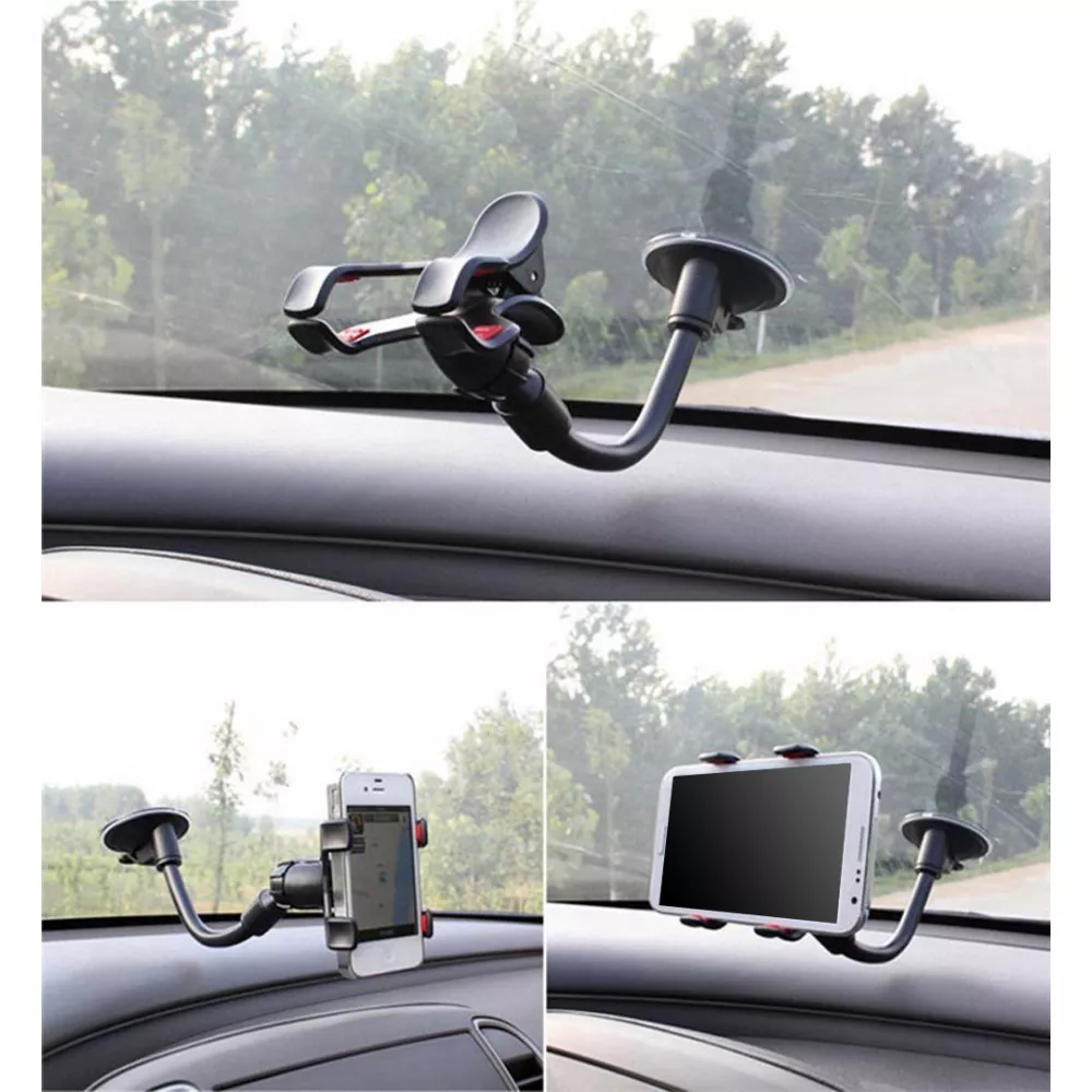 Support téléphone universel pour voiture - avec ventouse / support pour smartphone jusqu'à 9.5 cm