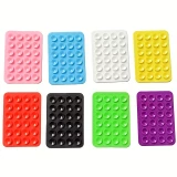 Support universel pour smartphone - Fixation autocollante en silicone avec ventouses - Rouge
