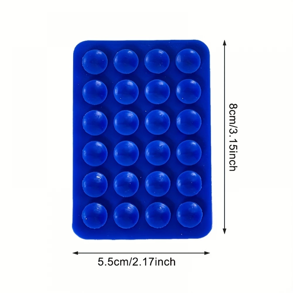 Support universel pour smartphone - Fixation autocollante en silicone avec ventouses - Violet