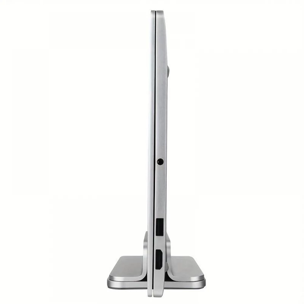 Support vertical et réglable pour MacBook - Laptop - Notebook en aluminium (Single Stand) - Argent