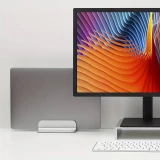 Support vertical et réglable pour MacBook - Laptop - Notebook en aluminium (Single Stand) - Argent