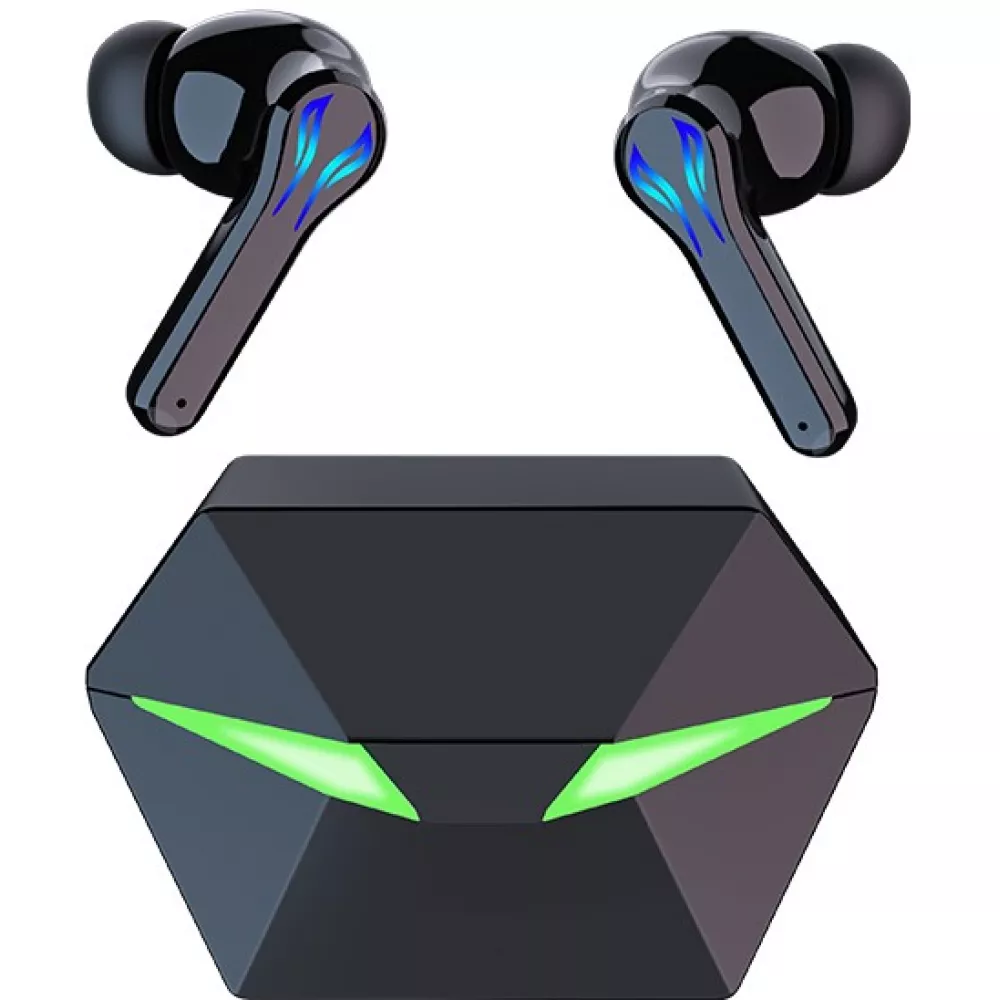Ecouteurs sans fil TWS P86 In-Ear Gaming Headphones avec Bluetooth 5.1 design futuriste incl. lumière LED