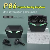 Ecouteurs sans fil TWS P86 In-Ear Gaming Headphones avec Bluetooth 5.1 design futuriste incl. lumière LED