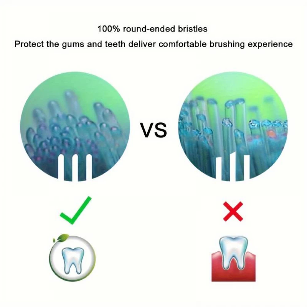 Têtes de brosse à dents de remplacement diamond clean Philips Sonicare (pack de 8, pas d'origine Philips) - Noir