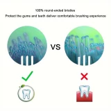 Têtes de brosse à dents de remplacement diamond clean Philips Sonicare (pack de 8, pas d'origine Philips) - Noir