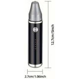 Tondeuse &eacute;lectrique rasoir pour nez et oreilles rechargeable USB-C (500 mAh) - Noir
