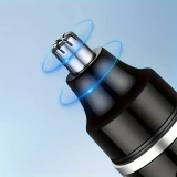 Tondeuse &eacute;lectrique rasoir pour nez et oreilles rechargeable USB-C (500 mAh) - Noir