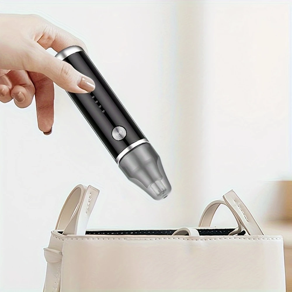 Tondeuse &eacute;lectrique rasoir pour nez et oreilles rechargeable USB-C (500 mAh) - Noir