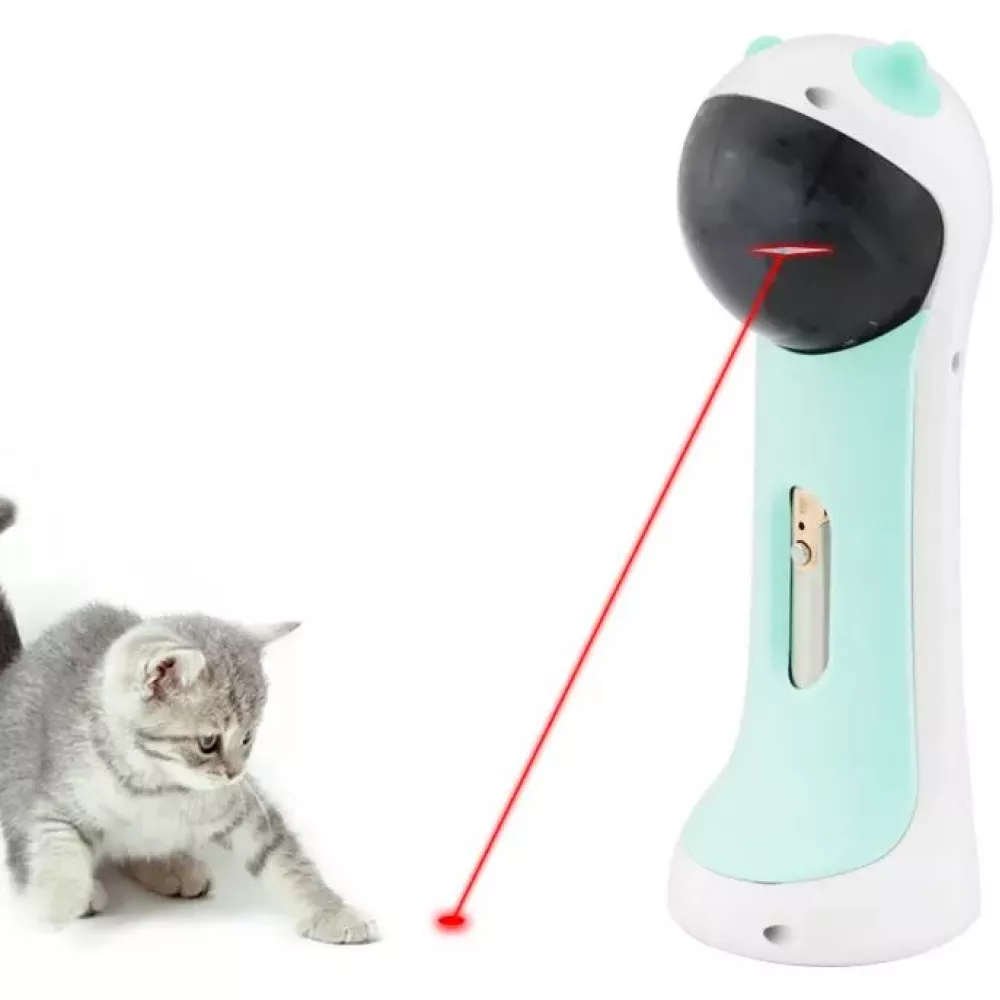 Automatisierter Laserturm Spielzeug Unterhaltung für Katzen AA Batterien