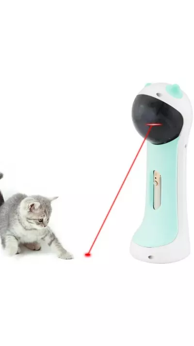 Tour laser automatisée Jouet de divertissement pour chats Piles AA