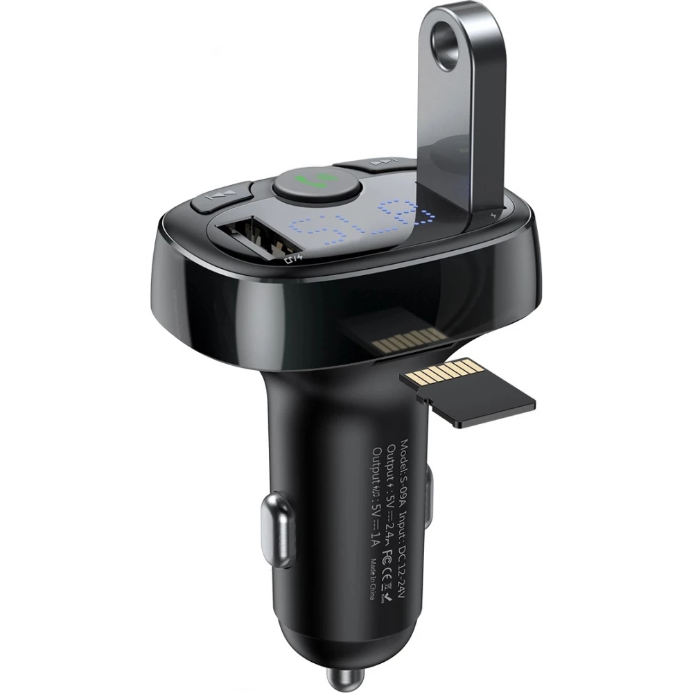 Bluetooth Transmitter Auto Ladeger&auml;t Baseus S-09A Overseas Edition - Schwarz