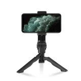 Trépied pour smartphone extensible avec perche à selfie et rotation à 360 degrés - Noir