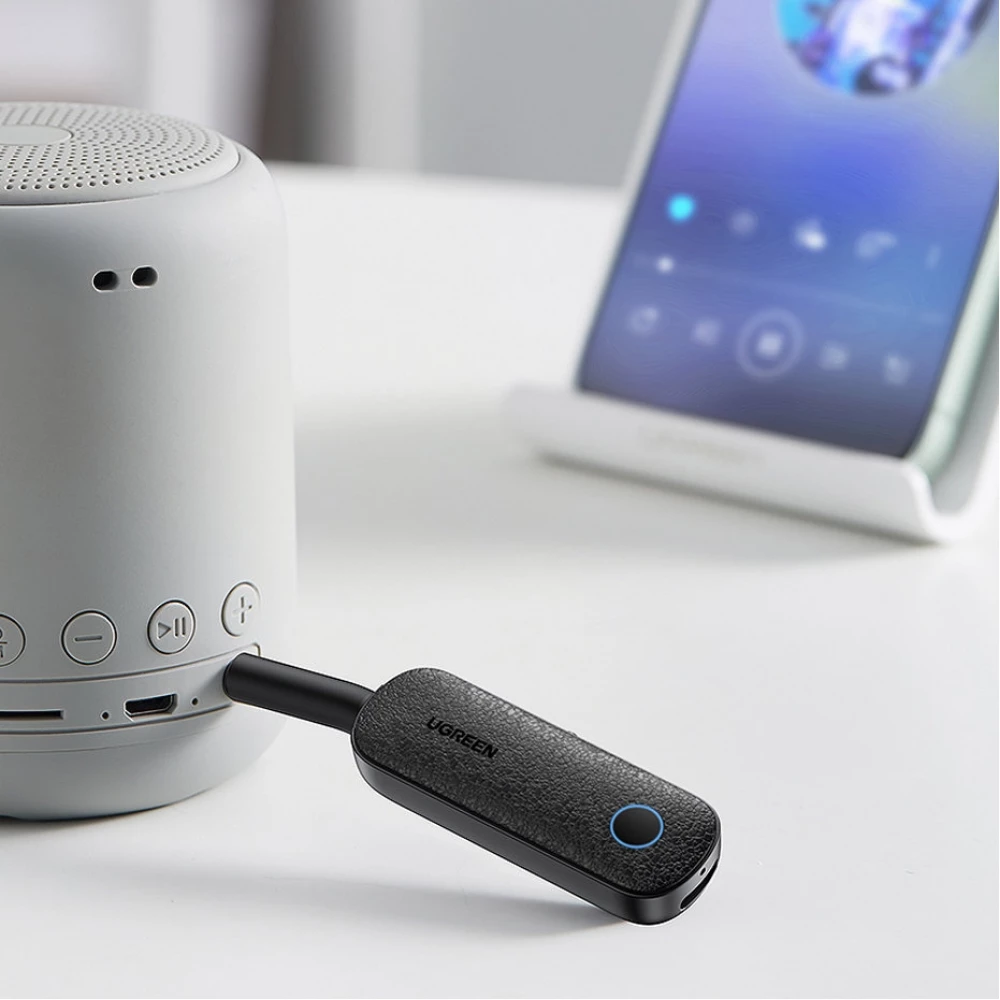Ugreen 2 en 1 Récepteur émetteur Bluetooth 5.0 avec Mini Jack 3.5mm - Noir