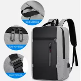 Universal Travel Urban Backpack waterproof - Sac à dos de transport pour ordinateur portable 15.6 pouces (MacBook, HP, Acer) - Gris