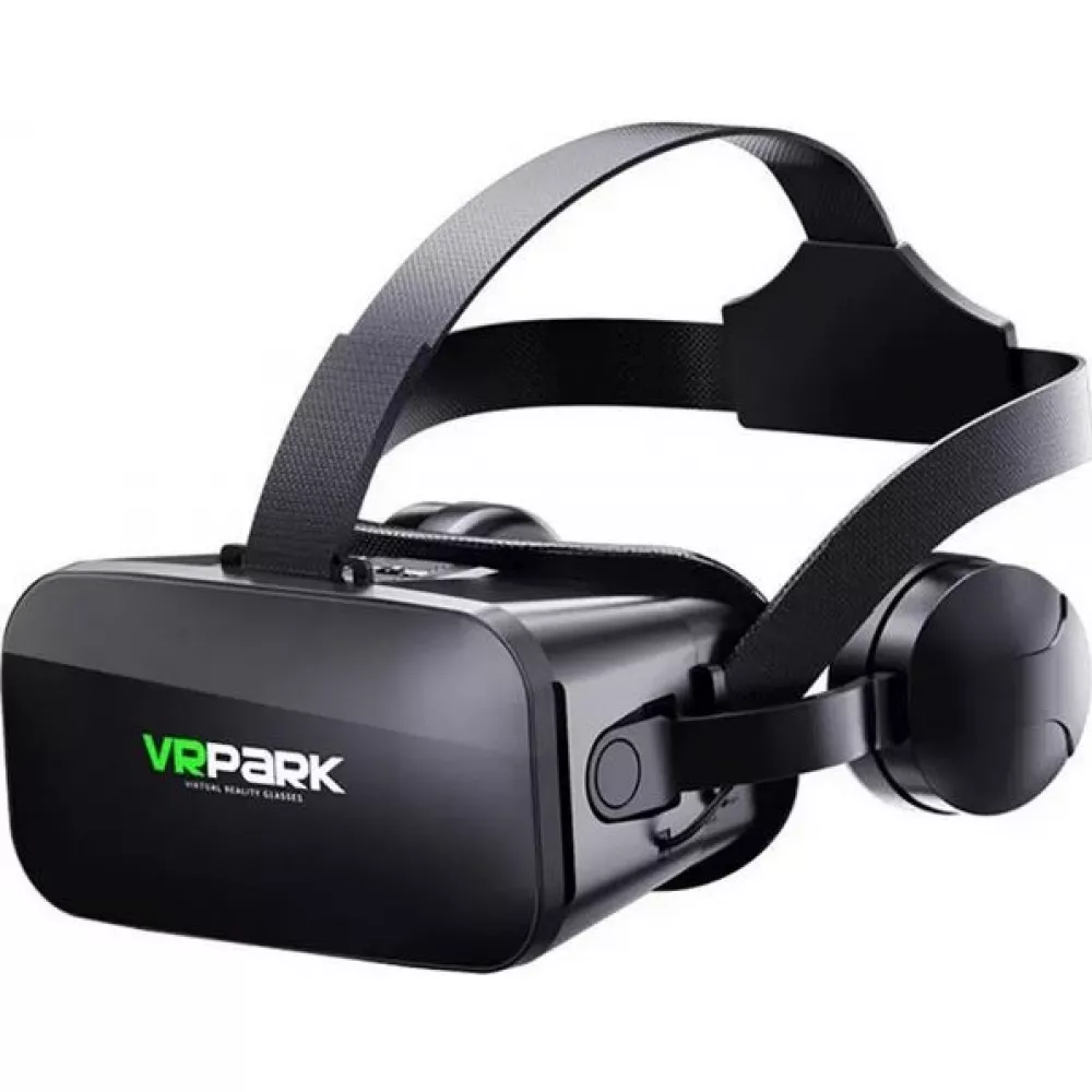 VR PARK 3D VR Virtual Reality Brille + Kopfhörer - Schwarz