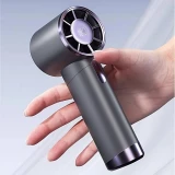 Ventilateur portable puissant compact à 100 vitesses avec affichage LED - Blanc