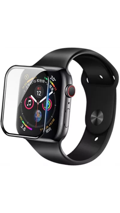 Vitre de protection 3D Tempered Glass noir - Apple Watch 10 (46 mm)