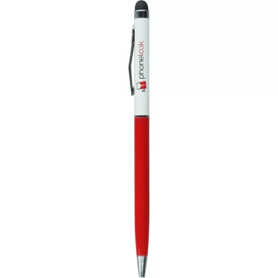 Stylet de précision universel - Touch-pen pour écrans tactiles avec stylo - PhoneLook rouge - Blanc