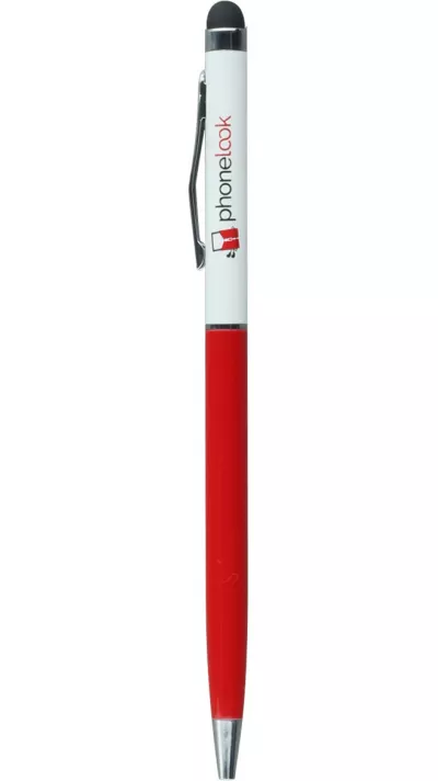 Universal präzisions Stylus - Touch-Pen für Touchscreens inkl. Kugelschreiber - PhoneLook Rot weiß