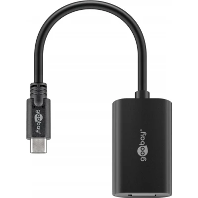 Adaptateur USB-C vers DisplayPort Goobay 4K 60 Hz - USB 3.1 / c&acirc;ble 0,2 m - Noir