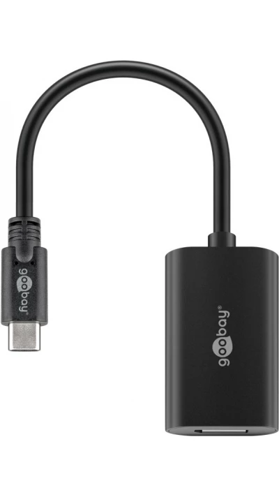 Goobay USB-C-auf-DisplayPort-Adapter 4K 60 Hz - USB 3.1 / 0,2 m - Schwarz