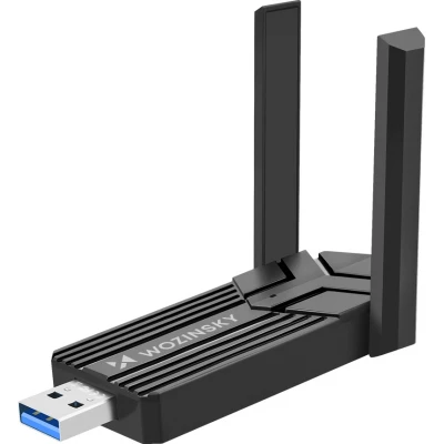 Adaptateur Wozinsky WAX-1800 Dual-Band WiFi 6 USB 3.0 - Noir