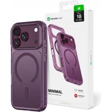 Coque iPhone 18 Pro Max / 17 Pro Max - AmazingThing Minimal Mag avec protection antichoc et compatibilit&eacute; MagSafe - Violet