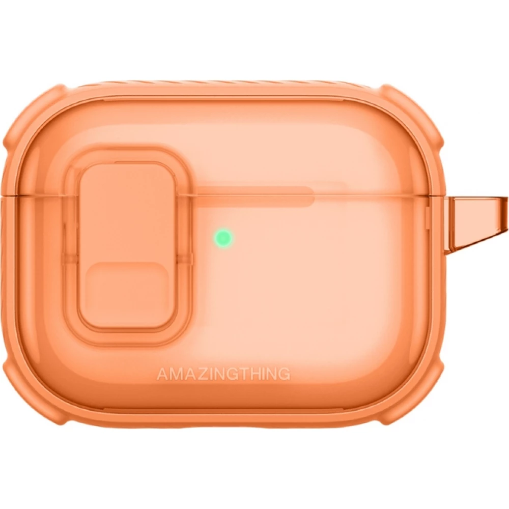 Coque AirPods 3 - AmazingThing Titan Pro Guardian Case protection innovant - Orange