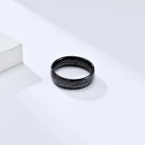 Der Herr der Ringe gravierte Macht-Ring (US-Gr&ouml;sse 8) - Schwarz