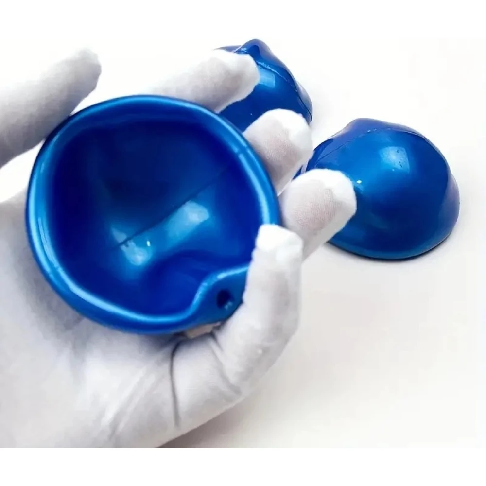 Balle ouvre-bo&icirc;tier en caoutchouc pour montres et bracelets outil horloger universel &agrave; friction sans rayure (7 cm) - Bleu