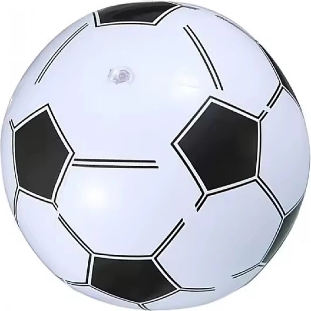 Ballon de plage gonflable design football créatif pour décoration fête entraînement et loisirs plein air - Blanc