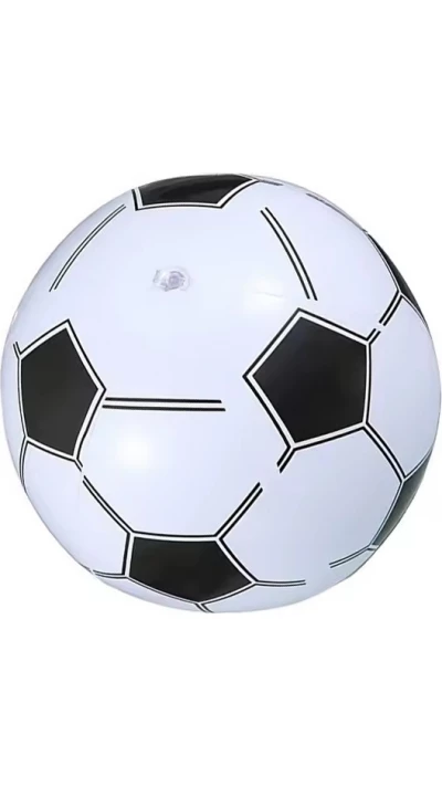 Ballon de plage gonflable design football créatif pour décoration fête entraînement et loisirs plein air - Blanc