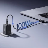 Baseus EnerFill FE11 3 en 1 chargeur mural rapide 2x USB-C / USB-A 100W - Noir