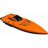 Bateau t&eacute;l&eacute;command&eacute; 2.4 GHz anti-retournement avec coque anti-chocs - Orange