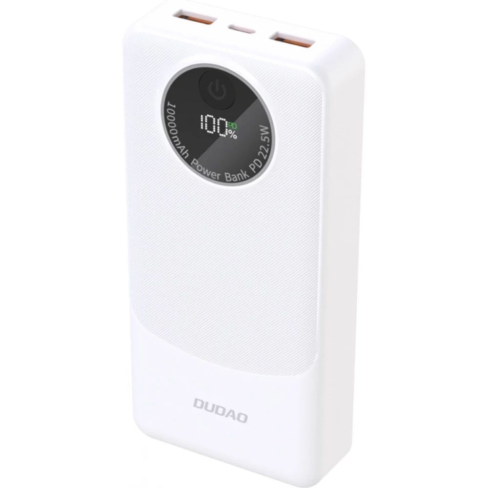 Dudao K12Pro 20000mAh Powerbank 22.5W mit 3 Ports PD USB-A USB-C - Weiss