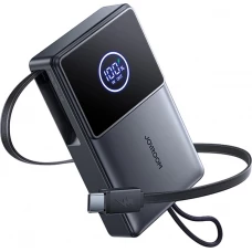 Batterie externe Joyroom JR-PR1 10000mAh 22.5W powerbank avec câble USB-C rétractable intégré - Noir