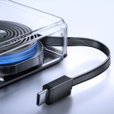 Batterie externe Joyroom JR-PR1 10000mAh 22.5W powerbank avec câble USB-C rétractable intégré - Noir