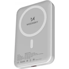 Batterie externe magn&eacute;tique MagSafe Wozinsky 10000 mAh PD 20W chargeur portable Power Bank - Blanc