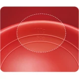 Mikrowellen Popcornsch&uuml;ssel aus faltbarem Silikon mit Deckel - Rot