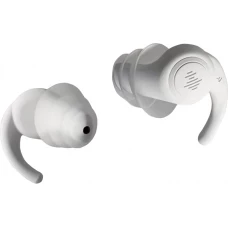 Bouchons d'oreilles en silicone souple à 3 couches réutilisables réduction du bruit pour dormir nager travailler étudier contre le ronflement concerts - Blanc