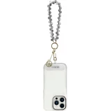 Guess Universeller Smartphone-Kettenarmband mit Tropfenperlen - Schwarz